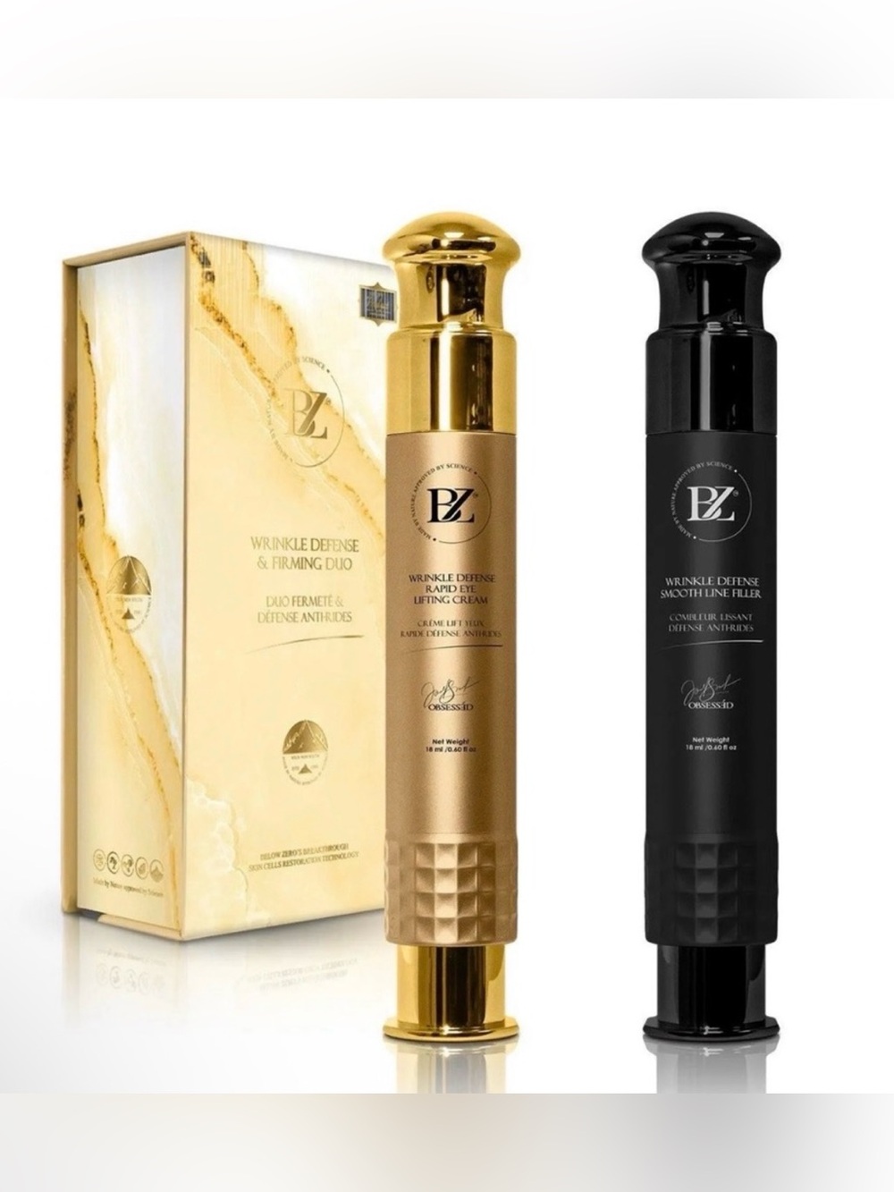 Below Zero Syringe Kit Wrinkle Defense & Firming Duo ~ Retail $1599